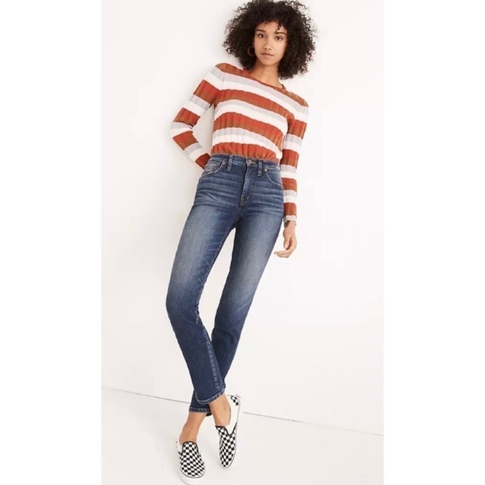 MADEWELL Slim Straight Jeans in Hammond Wash Capsule Wardrobe Size 23 NWT